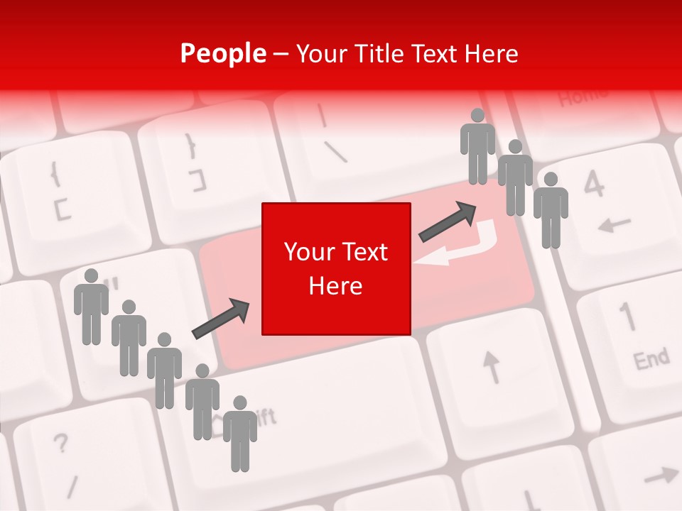 Relationship Symbol White PowerPoint Template