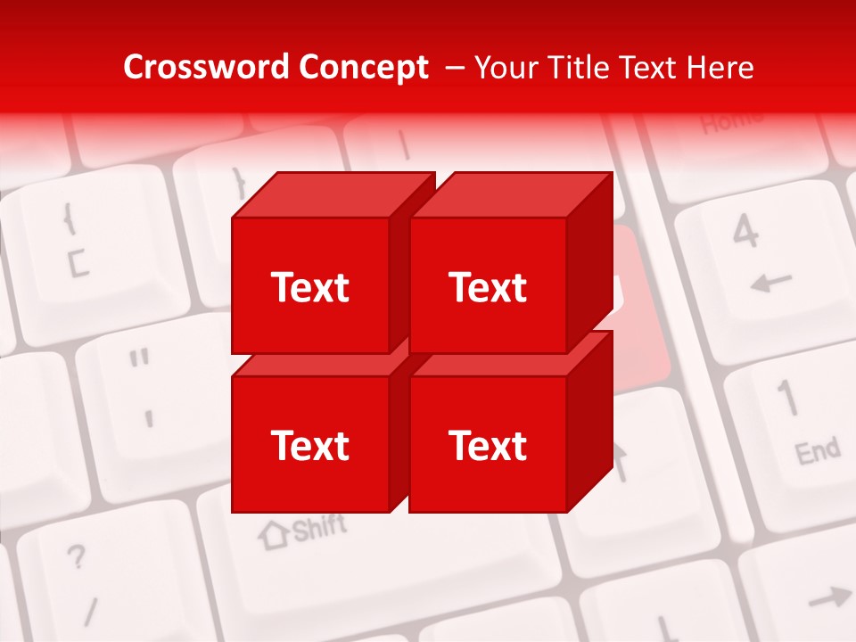 Technology Handicap Key PowerPoint Template