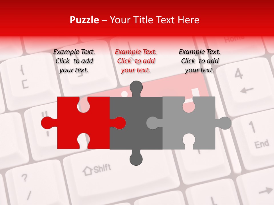 Technology Handicap Key PowerPoint Template