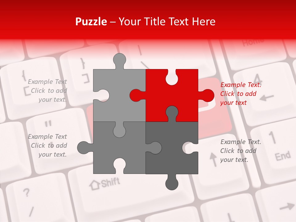 Technology Handicap Key PowerPoint Template