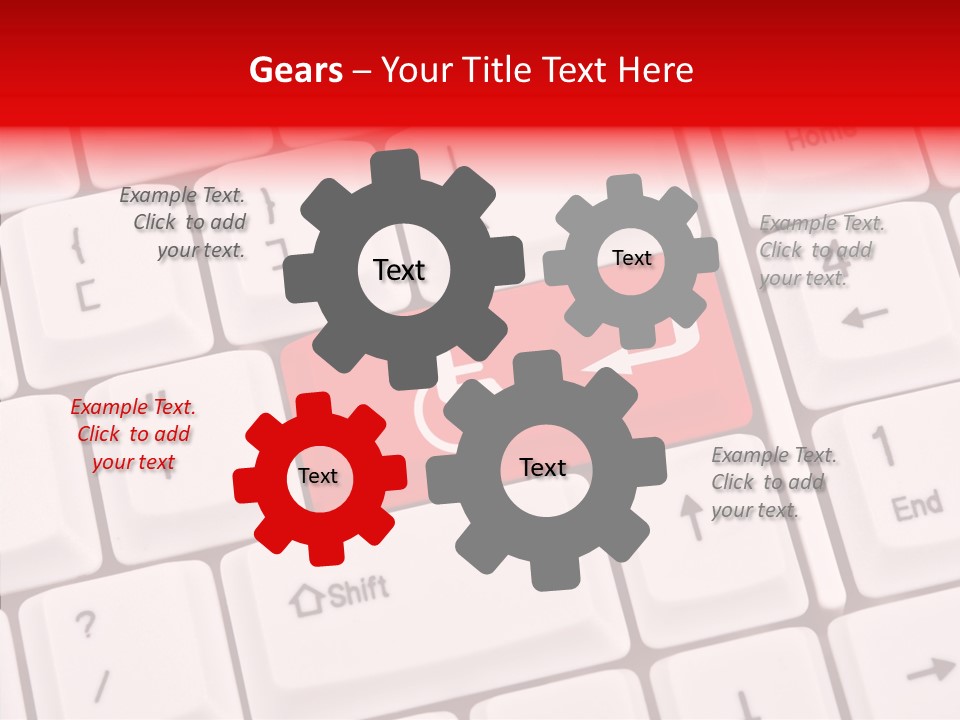Technology Handicap Key PowerPoint Template
