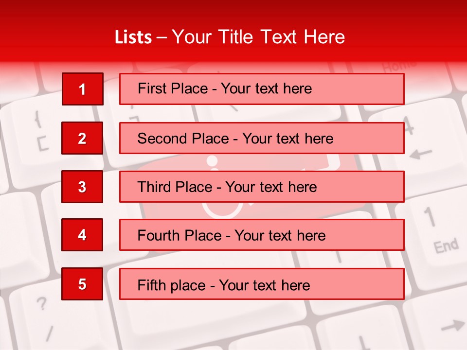 Technology Handicap Key PowerPoint Template
