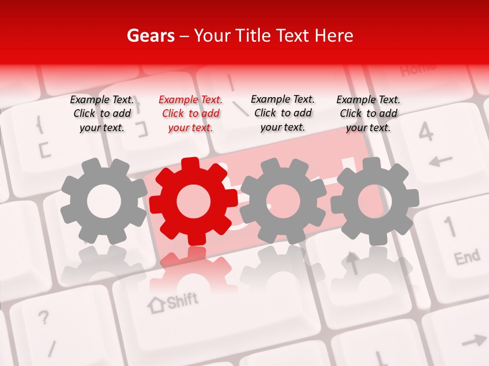 Technology Handicap Key PowerPoint Template