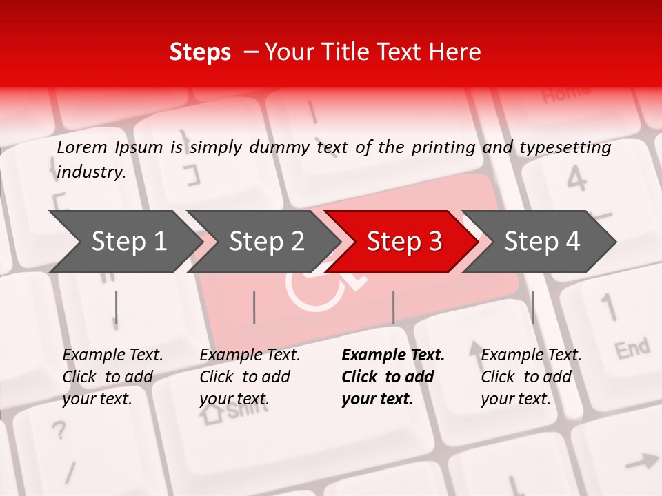Technology Handicap Key PowerPoint Template