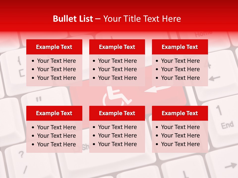 Technology Handicap Key PowerPoint Template