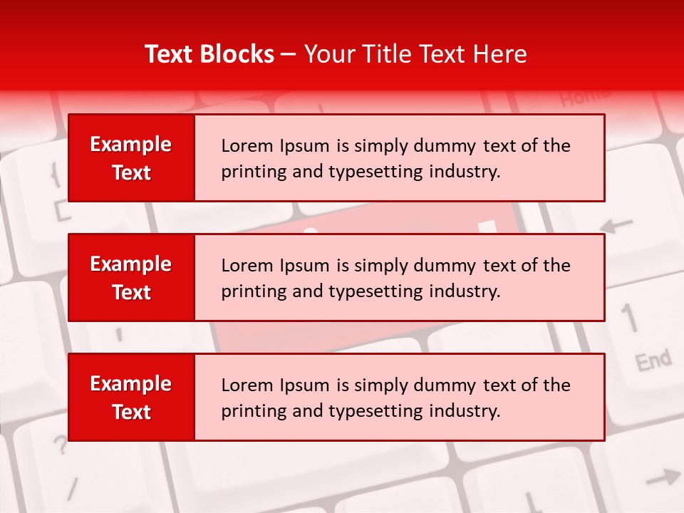 Technology Handicap Key PowerPoint Template