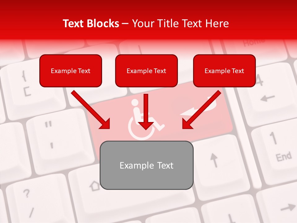Technology Handicap Key PowerPoint Template