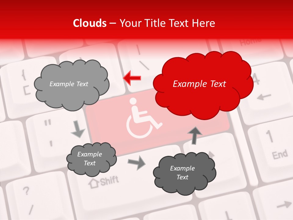 Technology Handicap Key PowerPoint Template
