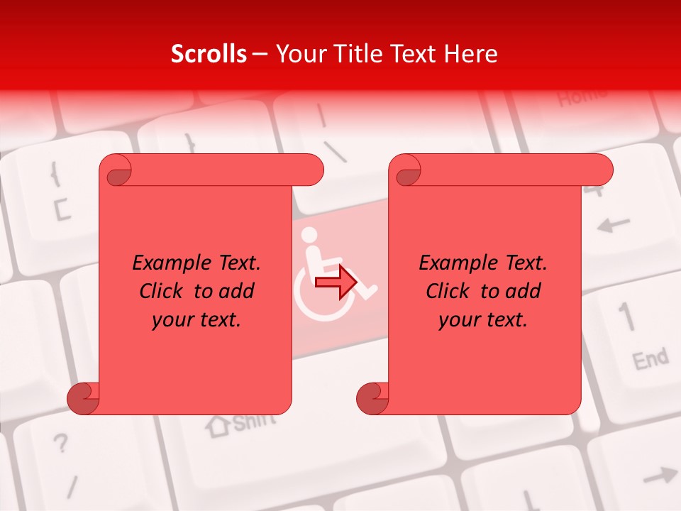 Technology Handicap Key PowerPoint Template
