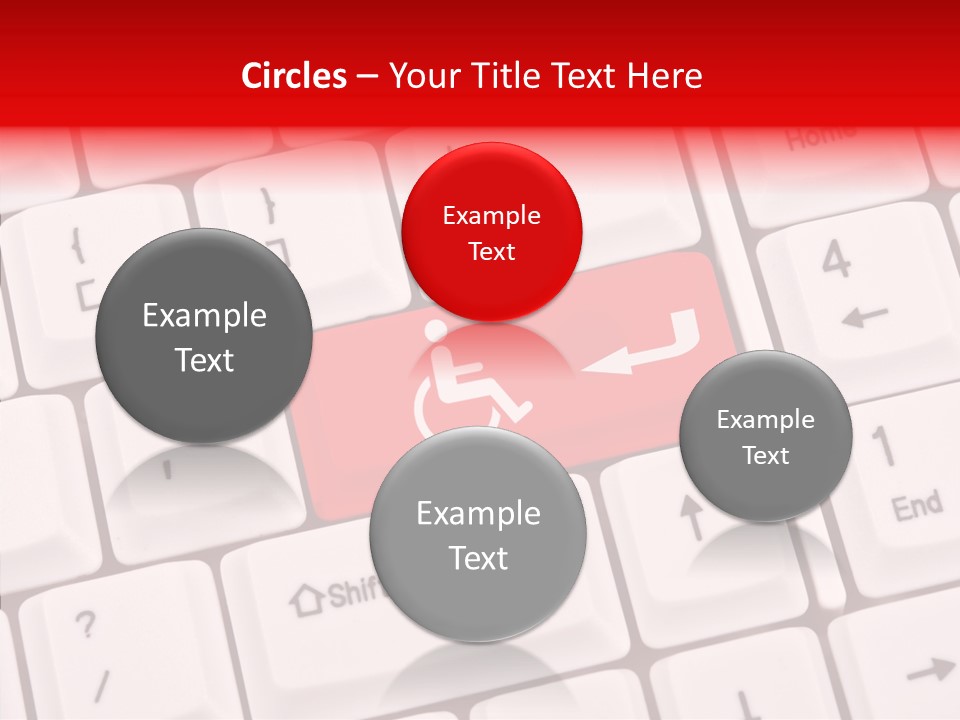 Technology Handicap Key PowerPoint Template