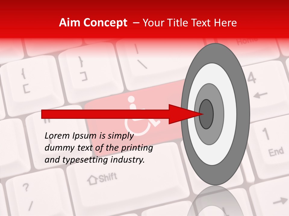 Technology Handicap Key PowerPoint Template
