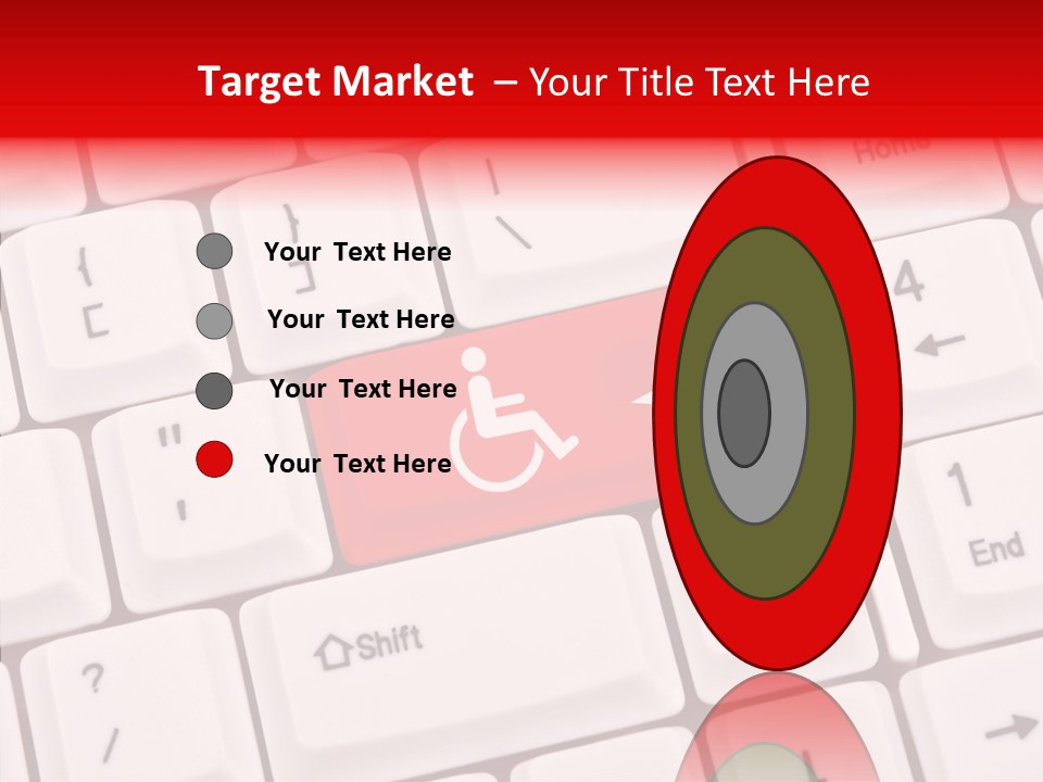 Technology Handicap Key PowerPoint Template