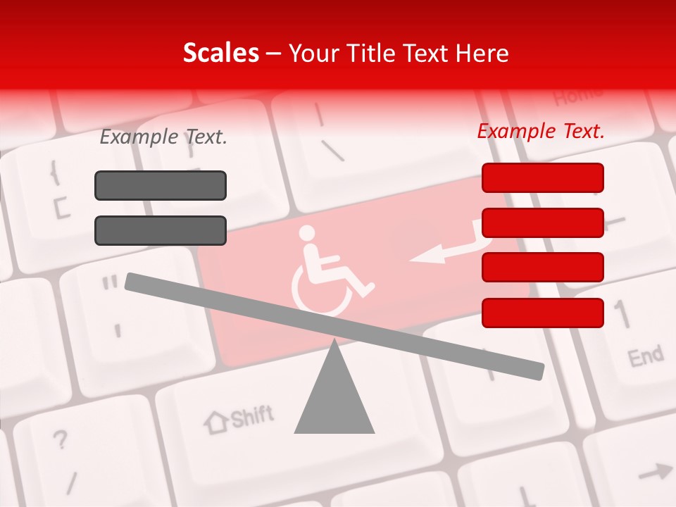 Technology Handicap Key PowerPoint Template
