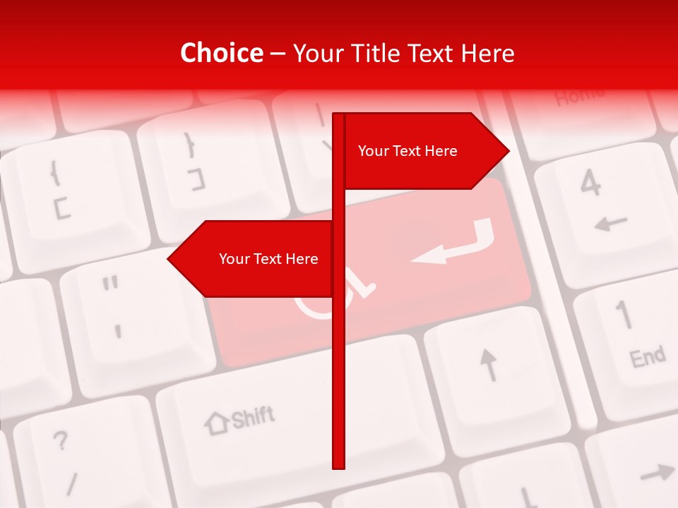 Technology Handicap Key PowerPoint Template