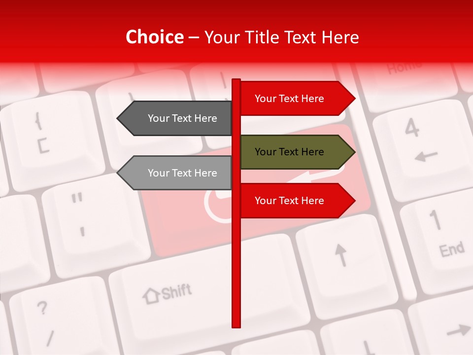 Technology Handicap Key PowerPoint Template
