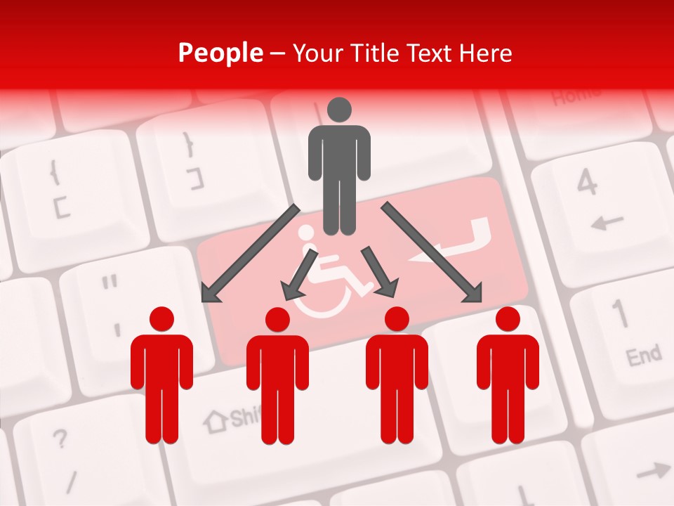 Technology Handicap Key PowerPoint Template