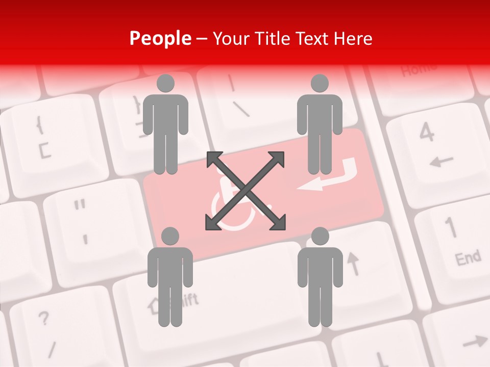 Technology Handicap Key PowerPoint Template