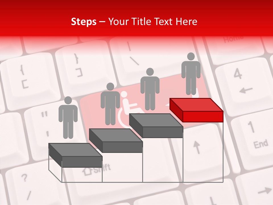 Technology Handicap Key PowerPoint Template