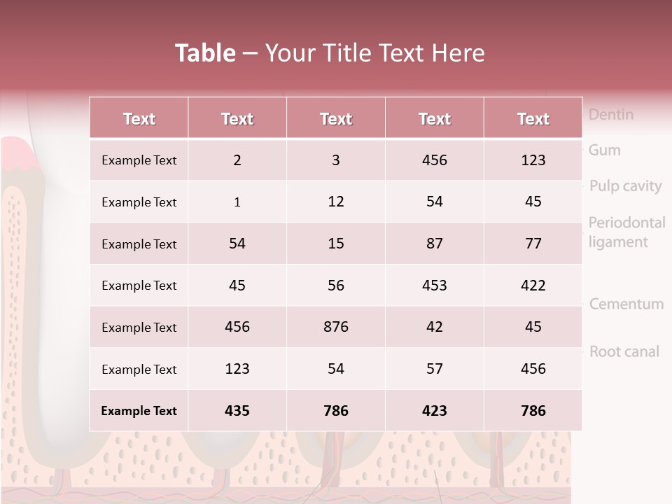 Tooth Crevice Medicine PowerPoint Template