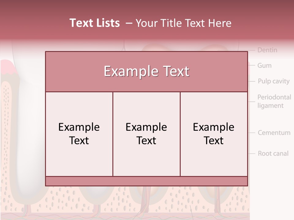 Tooth Crevice Medicine PowerPoint Template