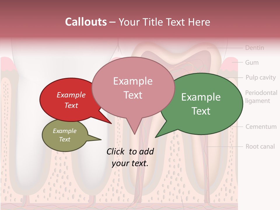 Tooth Crevice Medicine PowerPoint Template