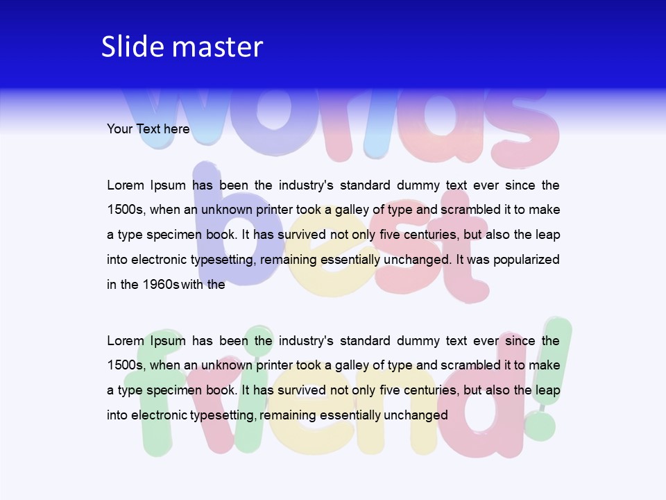 Bff Color Worlds PowerPoint Template