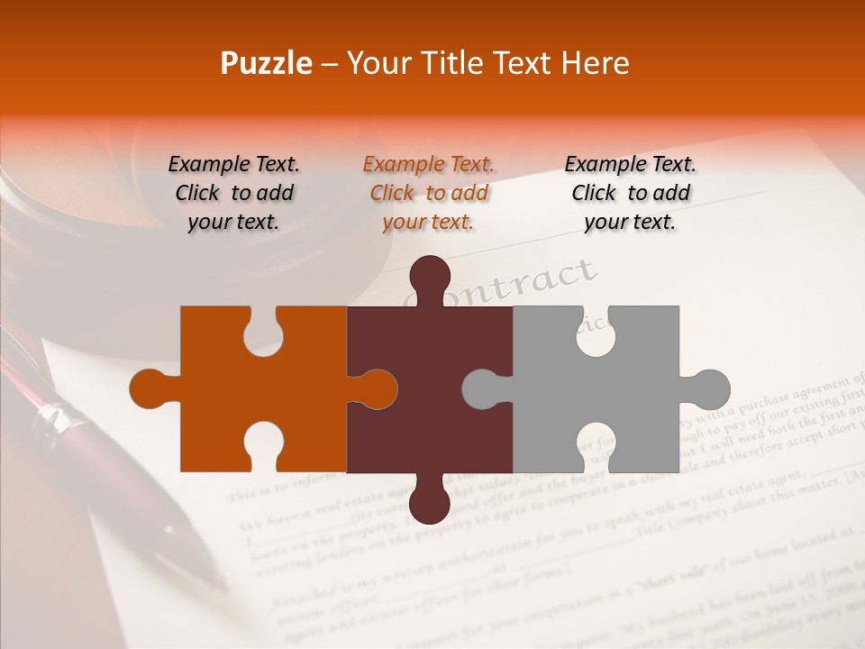 Corporate Office Deal PowerPoint Template