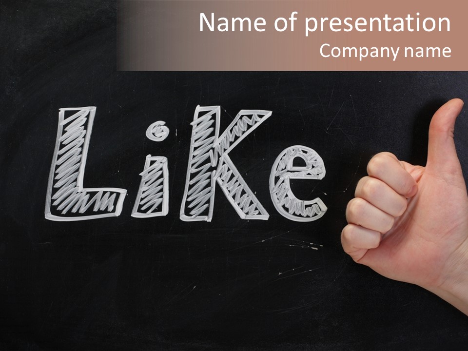 Blog Word On Line PowerPoint Template