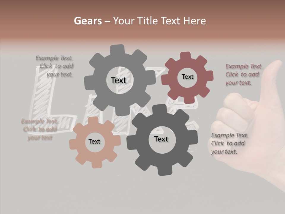 Blog Word On Line PowerPoint Template