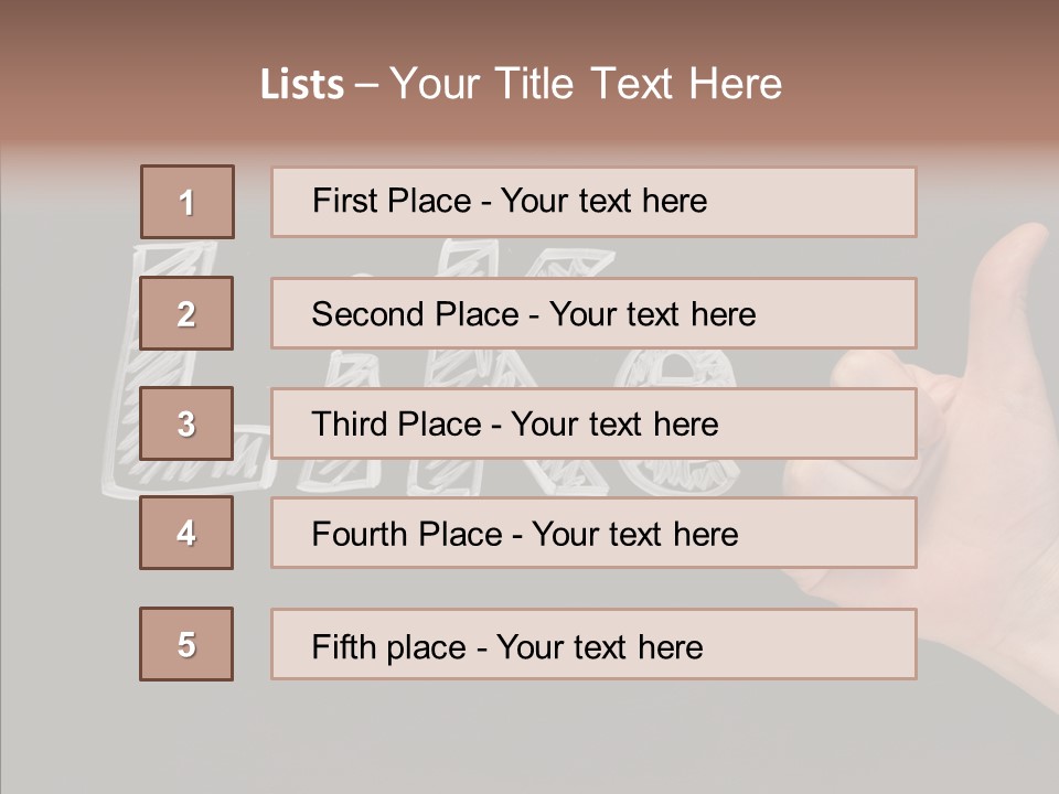 Blog Word On Line PowerPoint Template