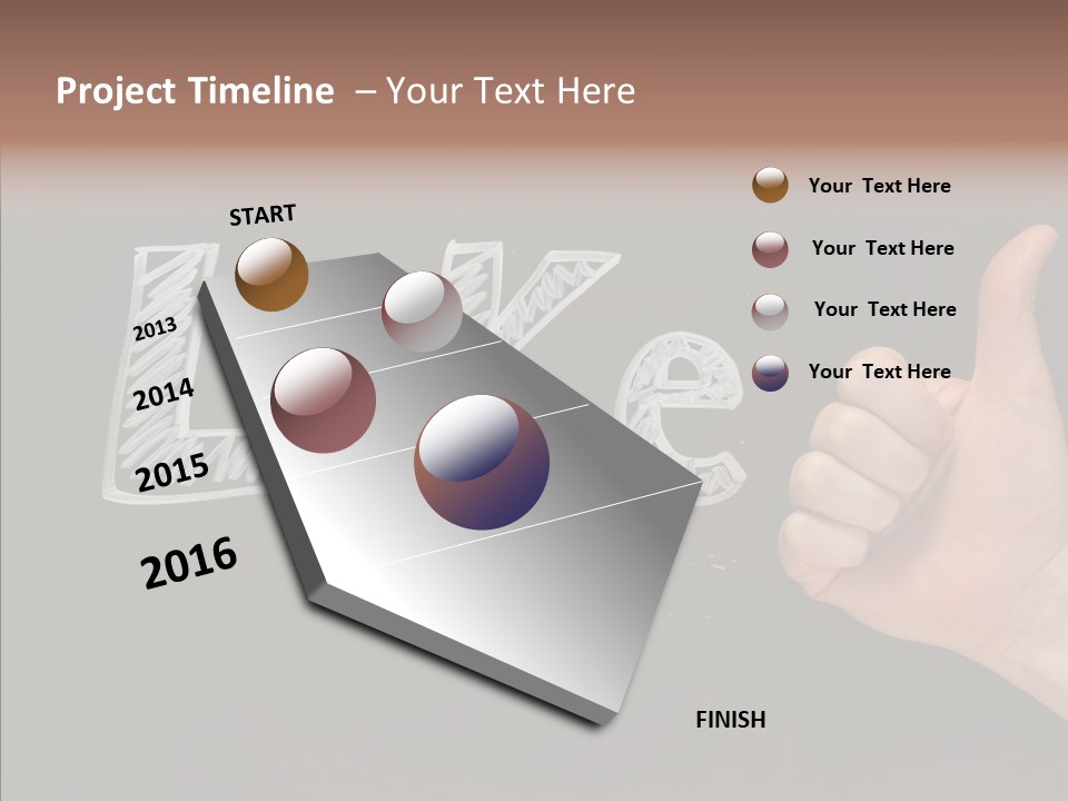 Blog Word On Line PowerPoint Template
