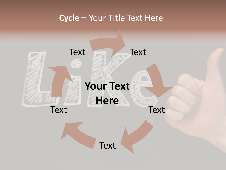 Blog Word On Line PowerPoint Template