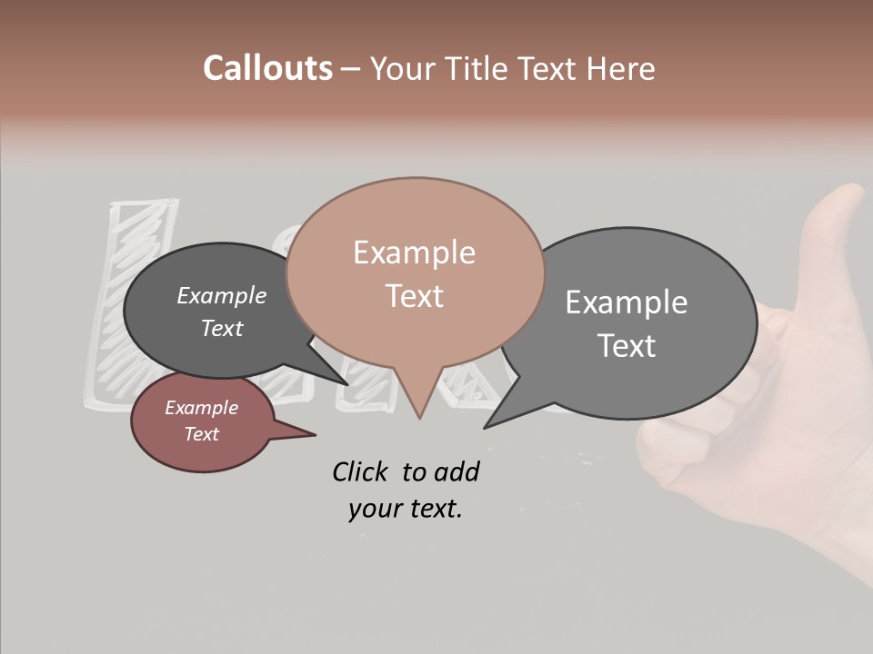 Blog Word On Line PowerPoint Template