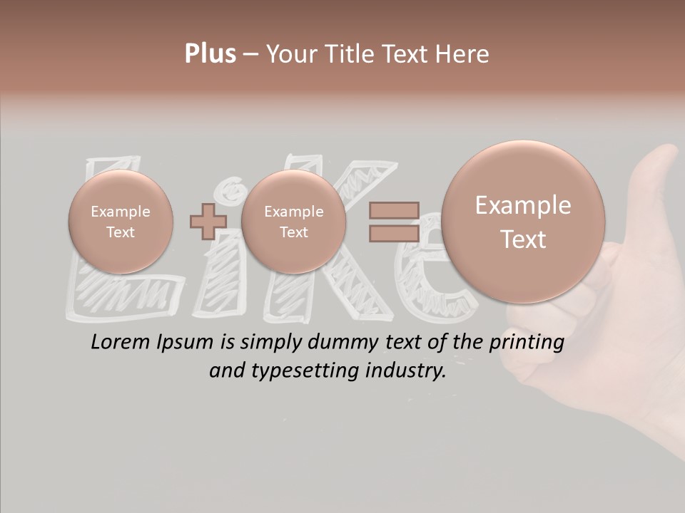 Blog Word On Line PowerPoint Template