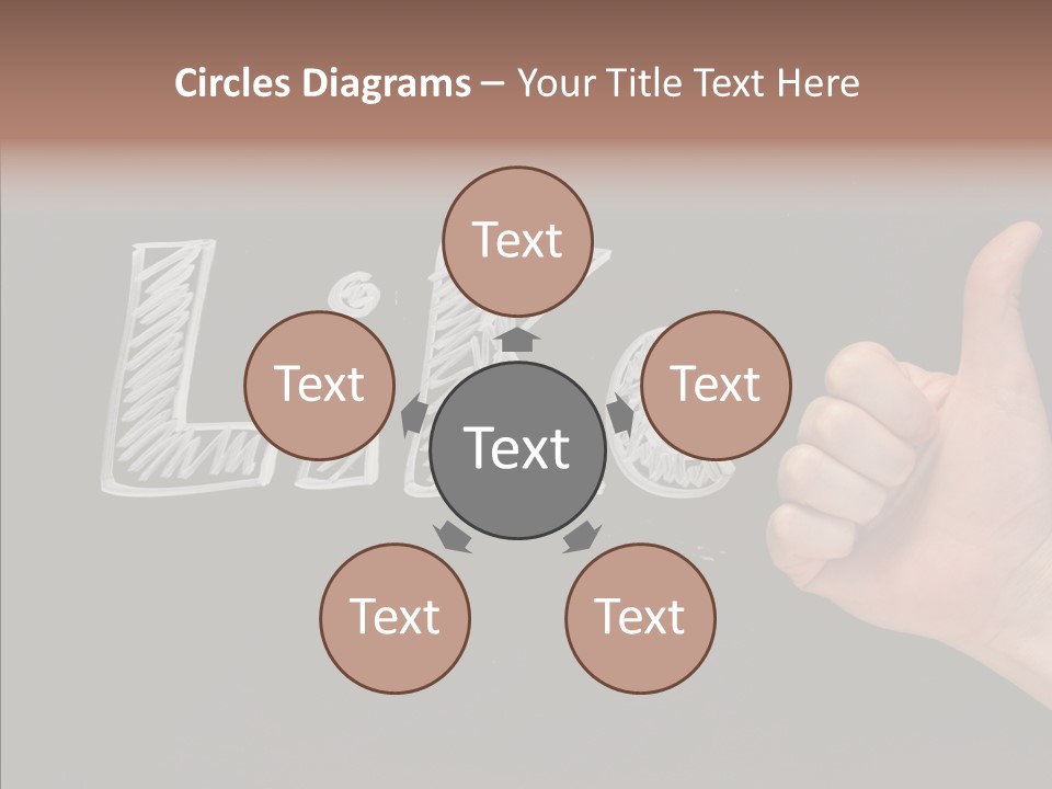 Blog Word On Line PowerPoint Template