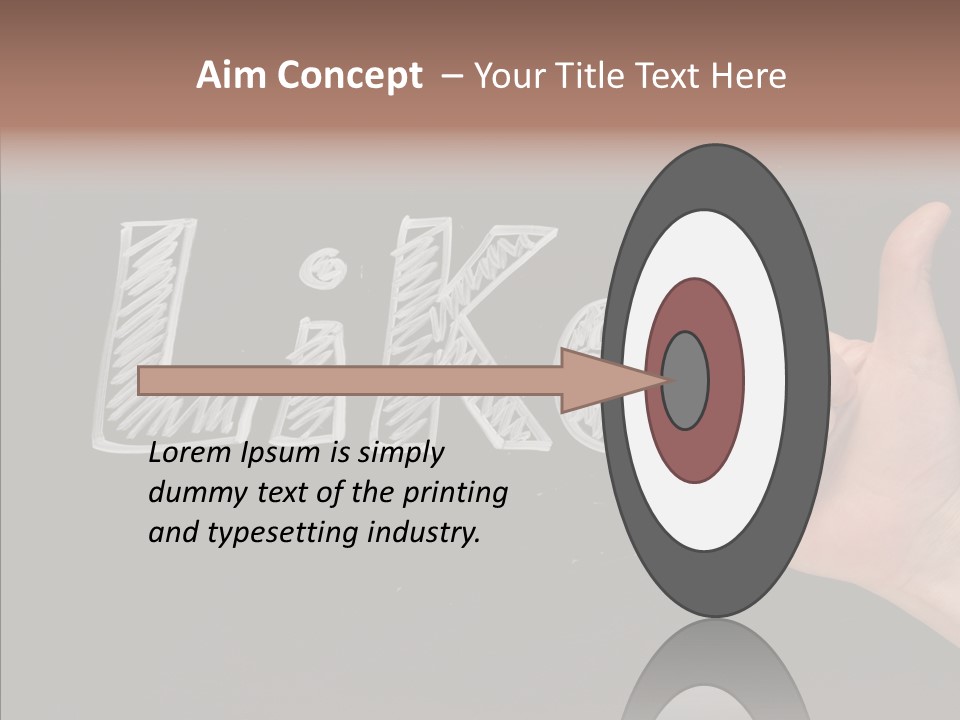 Blog Word On Line PowerPoint Template