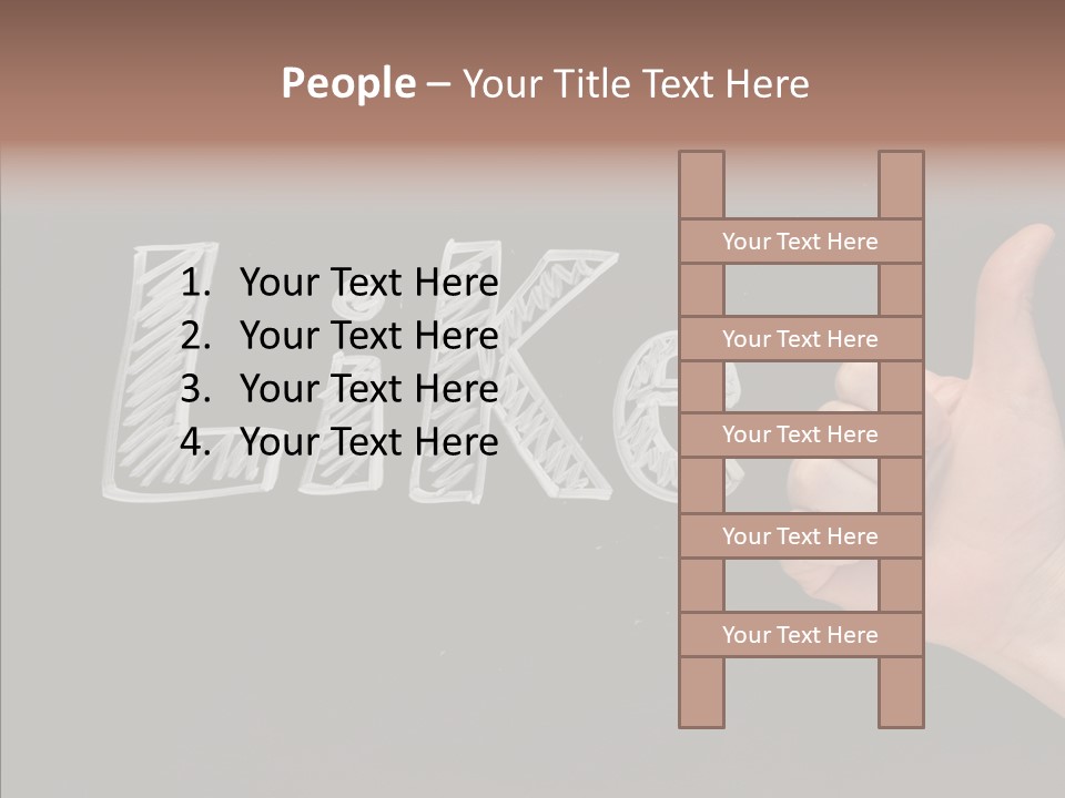 Blog Word On Line PowerPoint Template