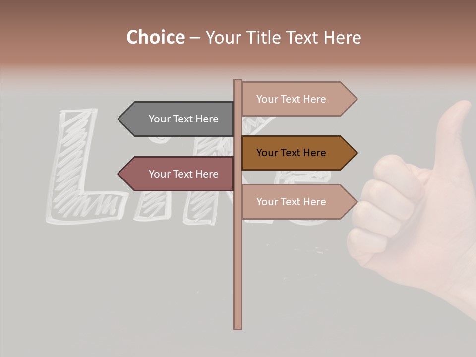 Blog Word On Line PowerPoint Template