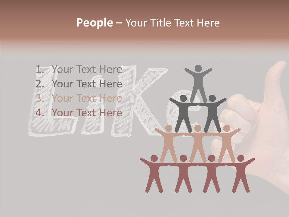 Blog Word On Line PowerPoint Template