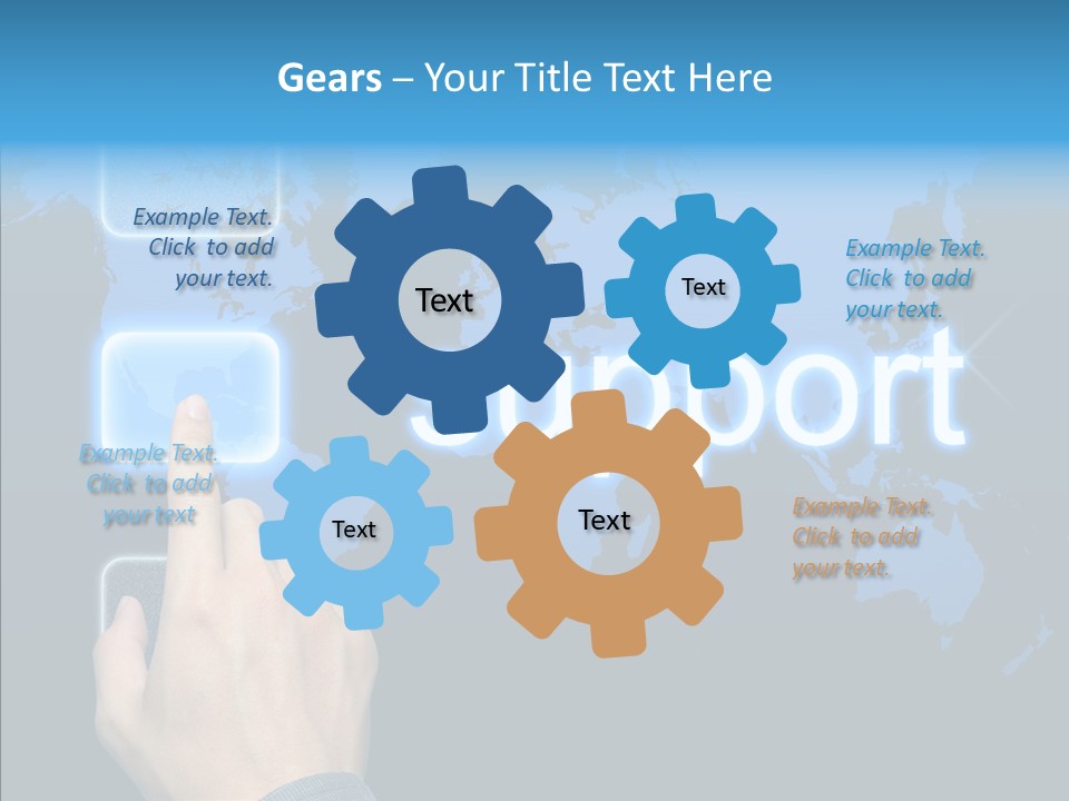 Share Contact Professional PowerPoint Template