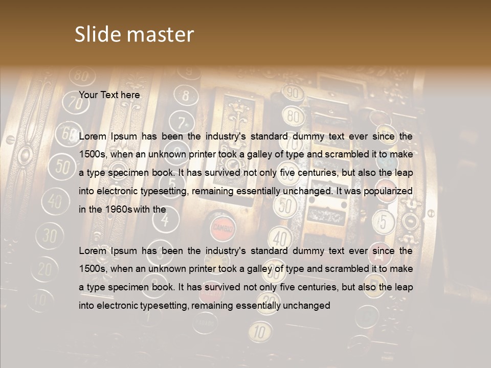 Antique Money Buying PowerPoint Template