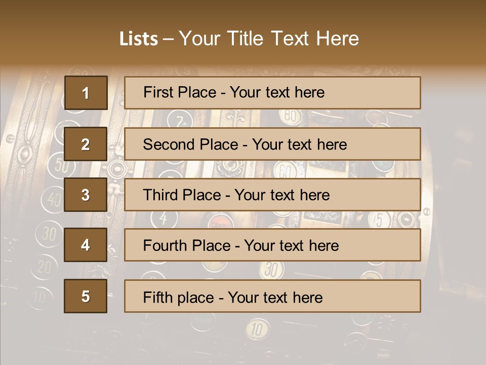 Antique Money Buying PowerPoint Template