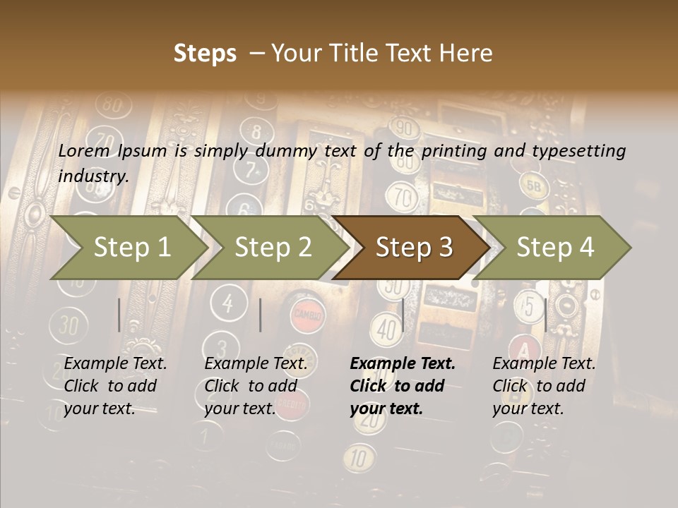 Antique Money Buying PowerPoint Template