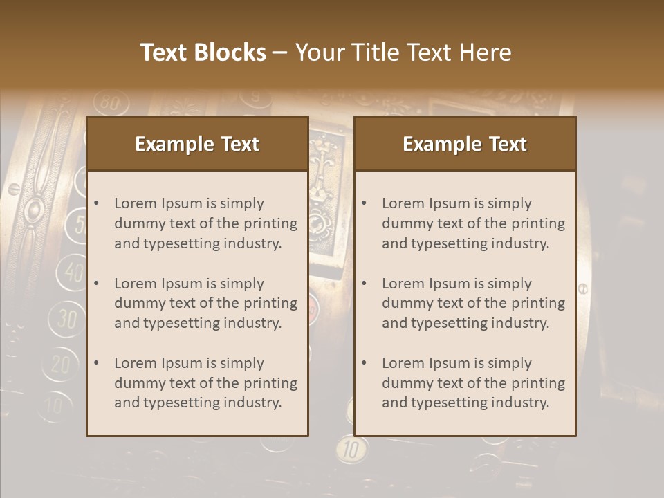 Antique Money Buying PowerPoint Template
