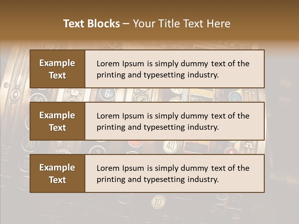 Antique Money Buying PowerPoint Template