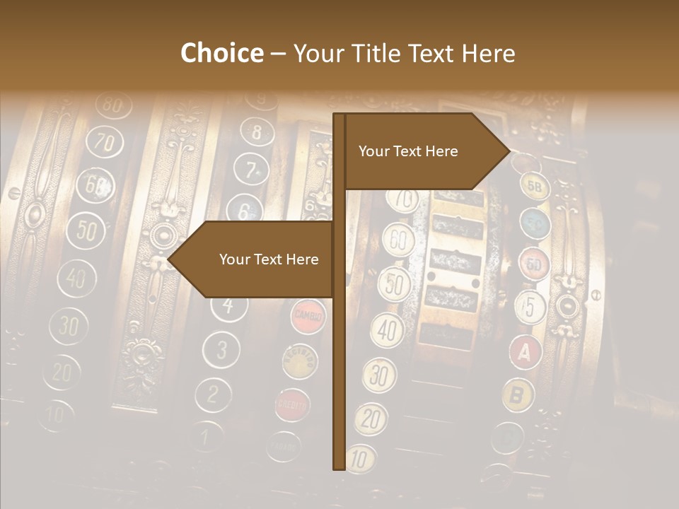 Antique Money Buying PowerPoint Template