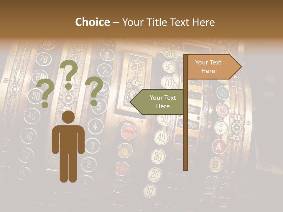 Antique Money Buying PowerPoint Template