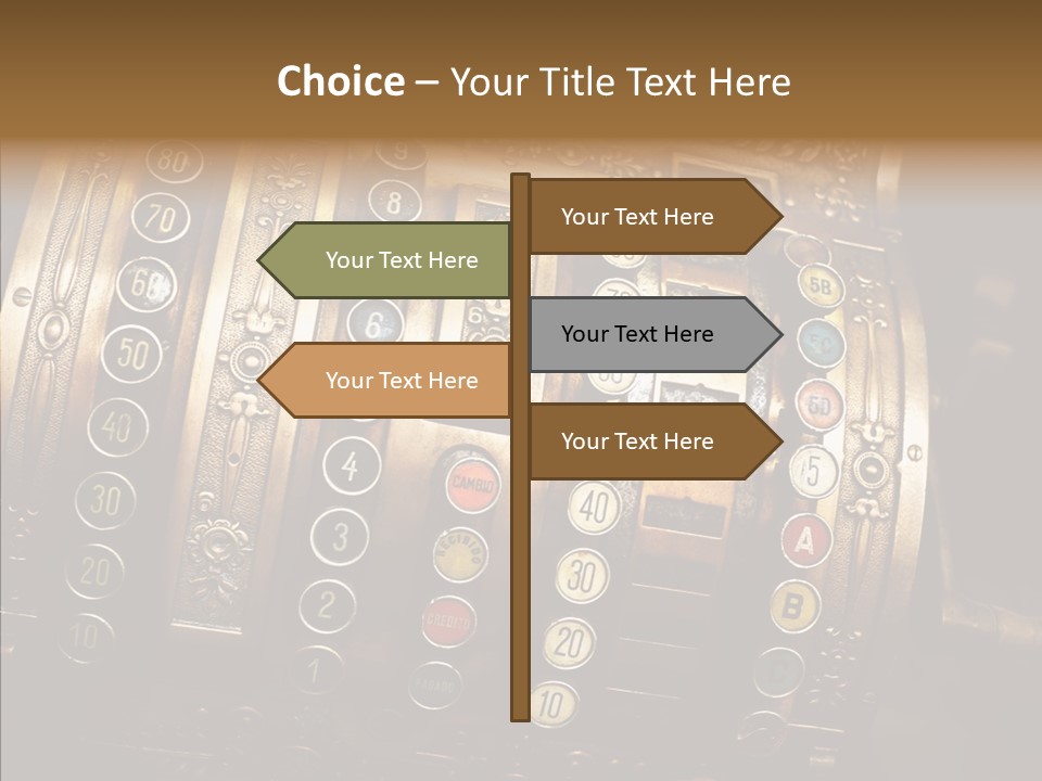 Antique Money Buying PowerPoint Template