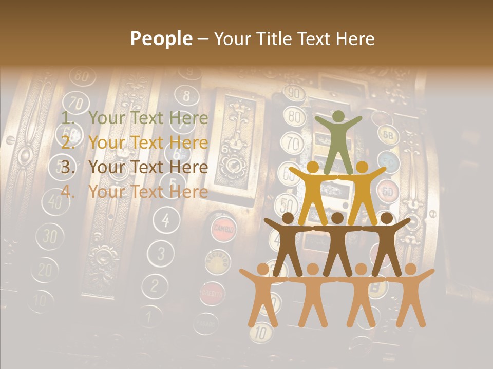 Antique Money Buying PowerPoint Template