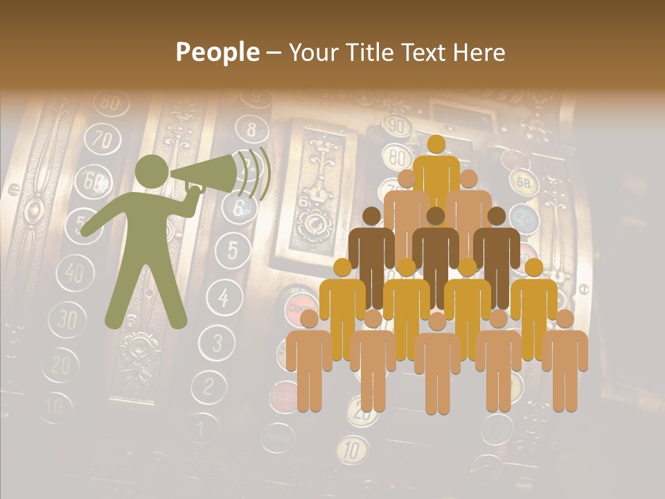 Antique Money Buying PowerPoint Template